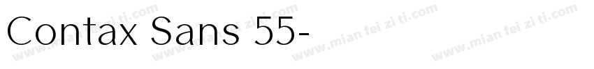 Contax Sans 55字体转换